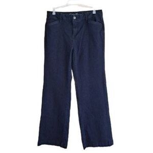 Eddie Bauer Women's Slightly Curvy Slim Straight Denim Pants Blue Size 10